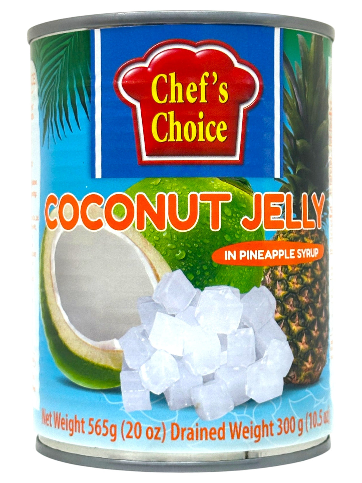 CHEF'S CHOICE COCONUT JELLY IN PINEAPPLE SYRUP (20oz)