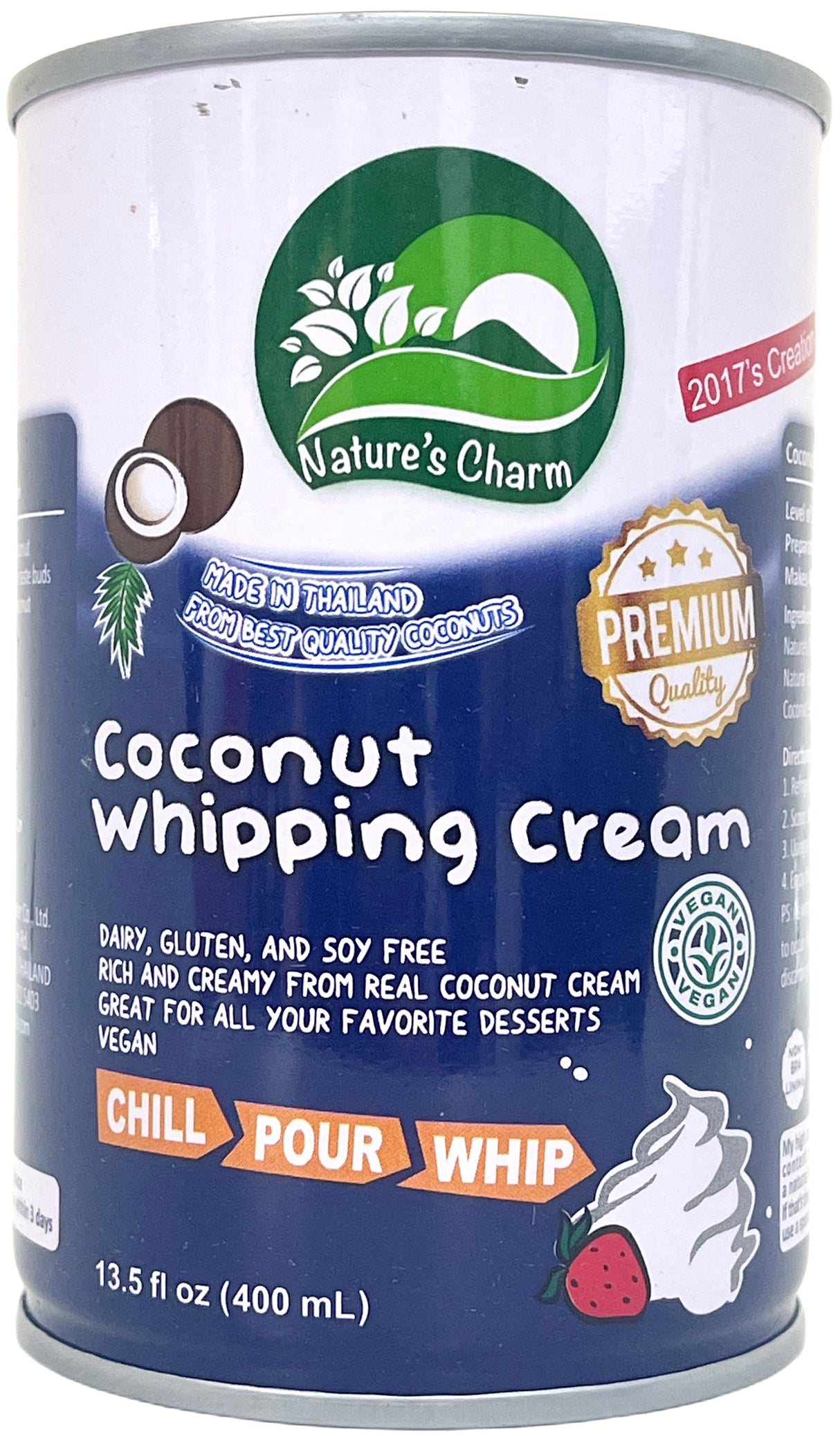 NATURE'S CHARM COCONUT WHIPPING CREAM (13.5oz)