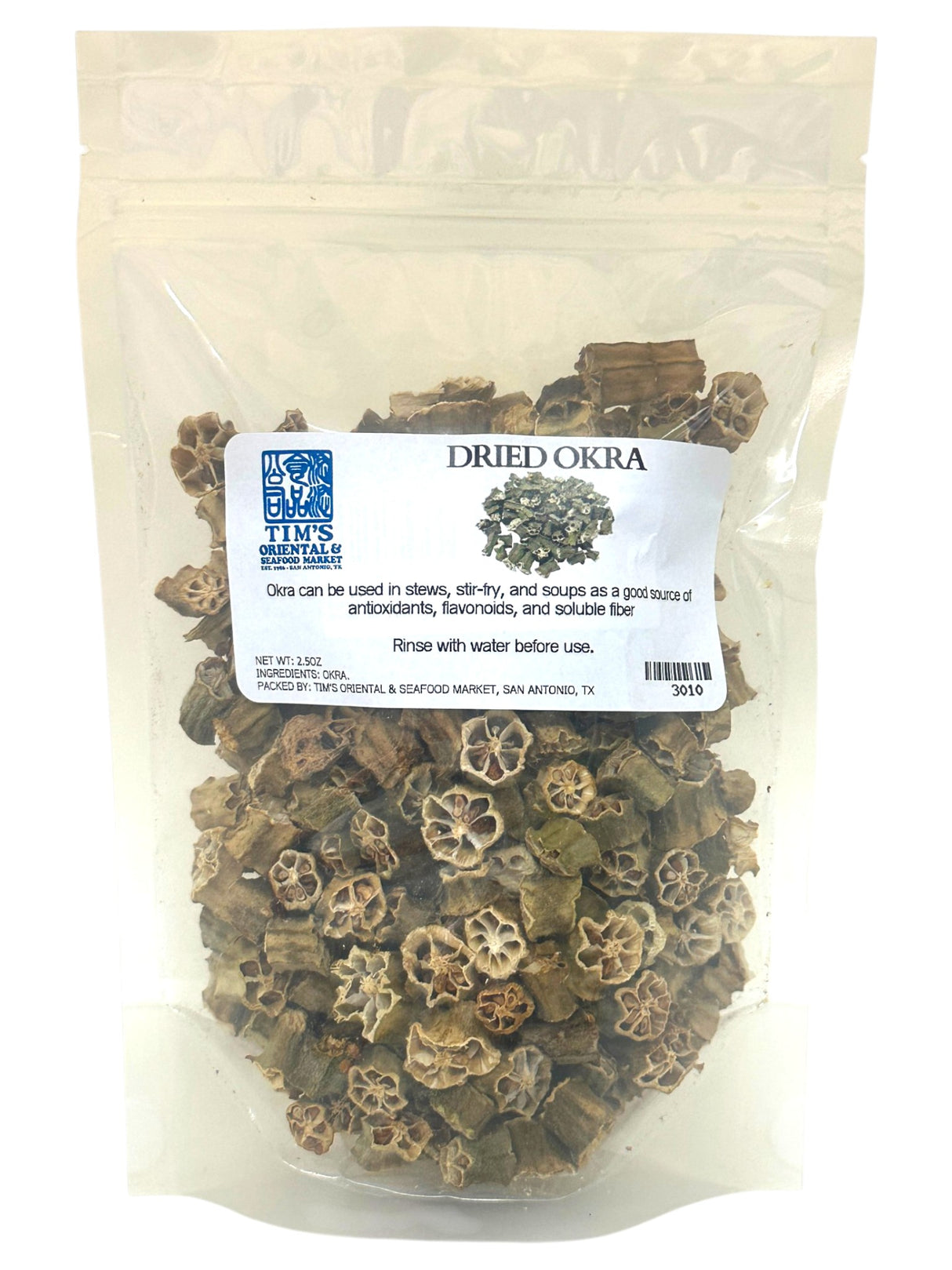 TIM'S DRIED OKRA (2.5oz)