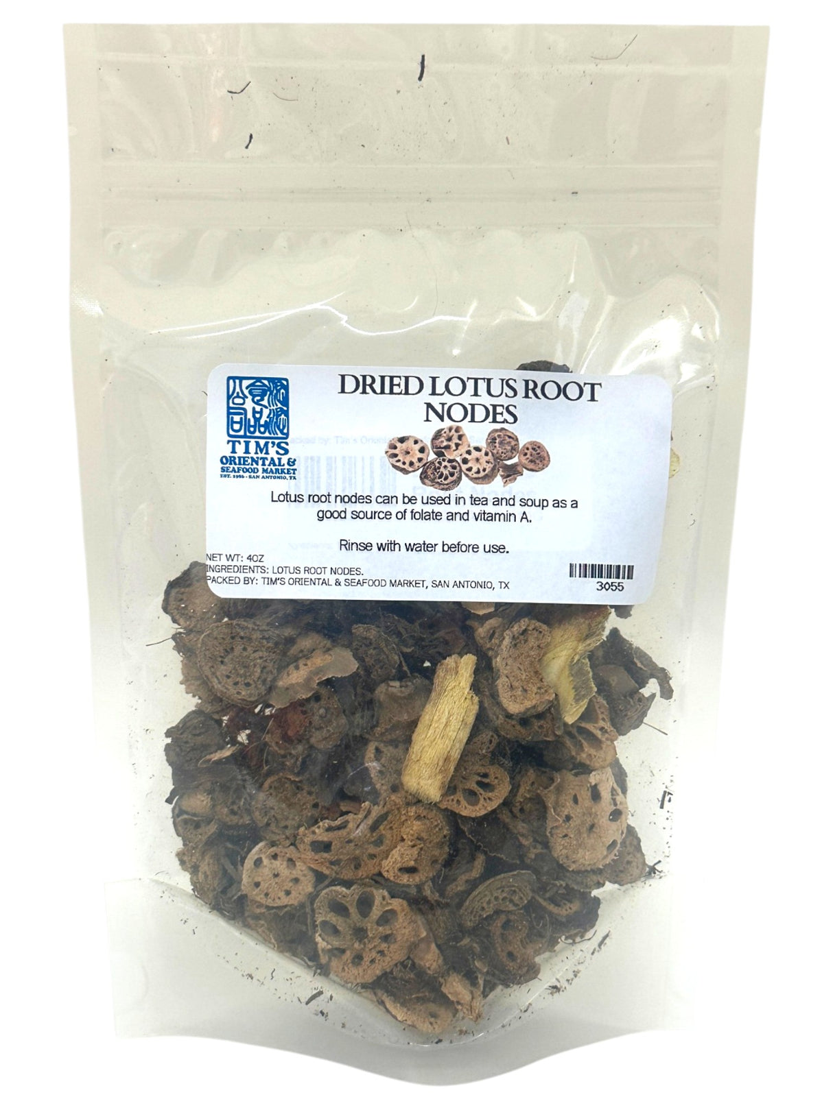 TIM'S DRIED LOTUS ROOT NODES (4oz)