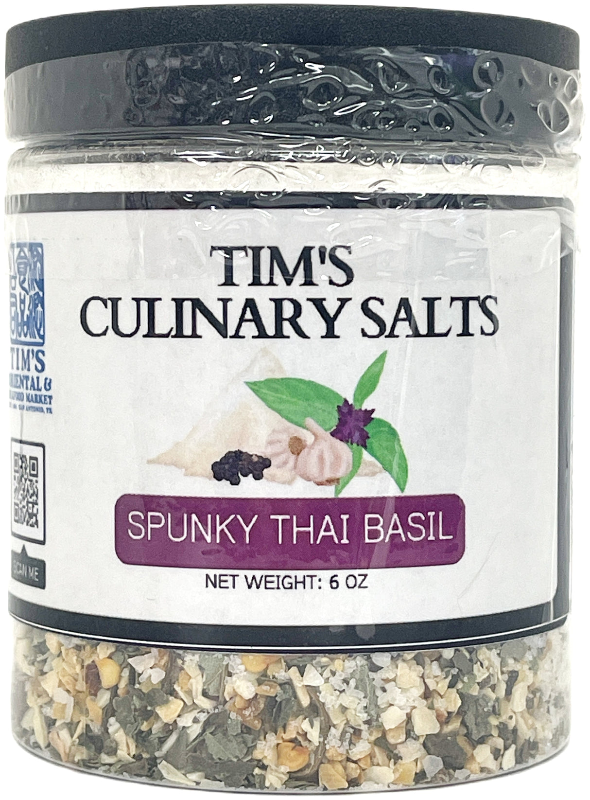 Tim's Culinary Salts - Spunky Thai Basil (6oz)