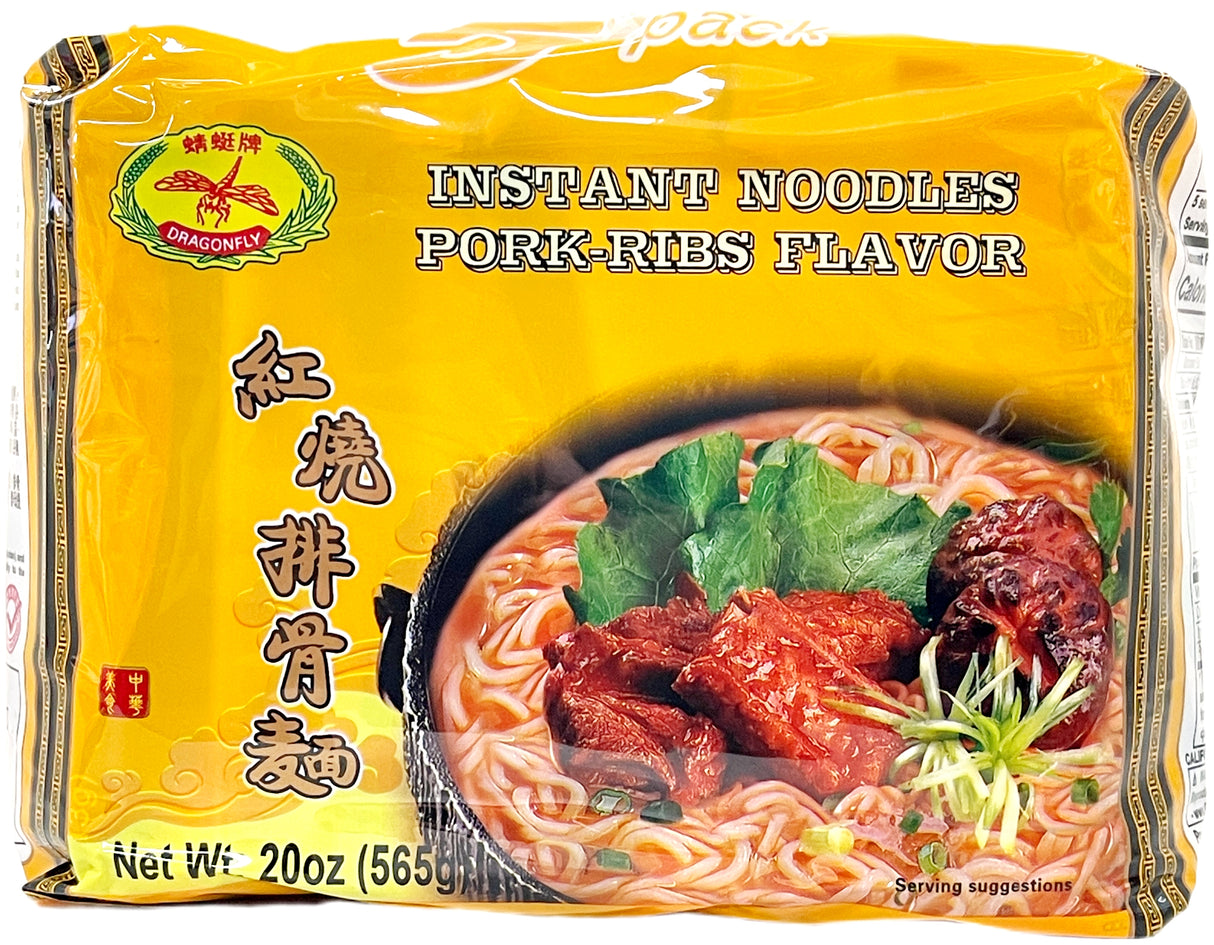DRAGONFLY INSTANT NOODLE 5PK - PORKRIB