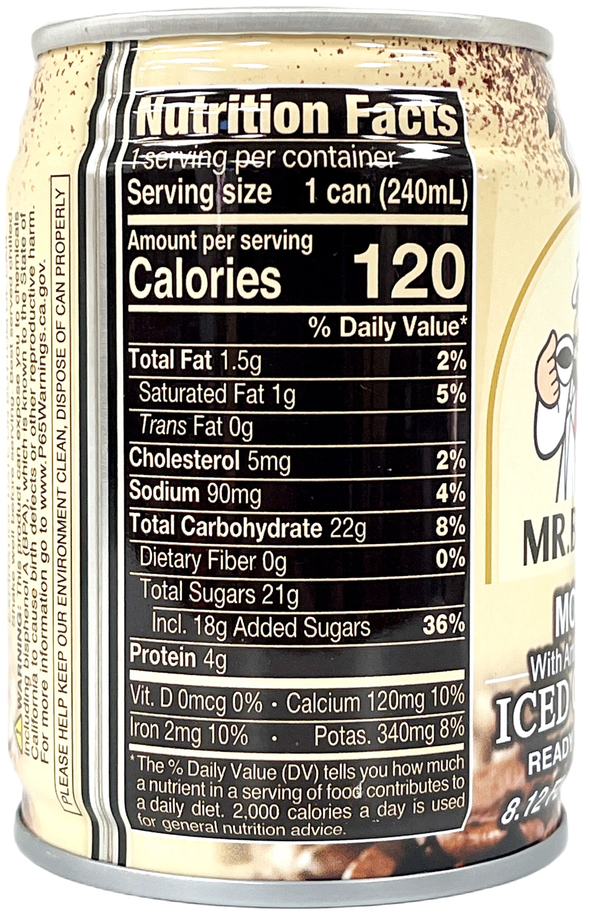 MR. BROWN ICED COFFEE - MOCHA (8.12oz)