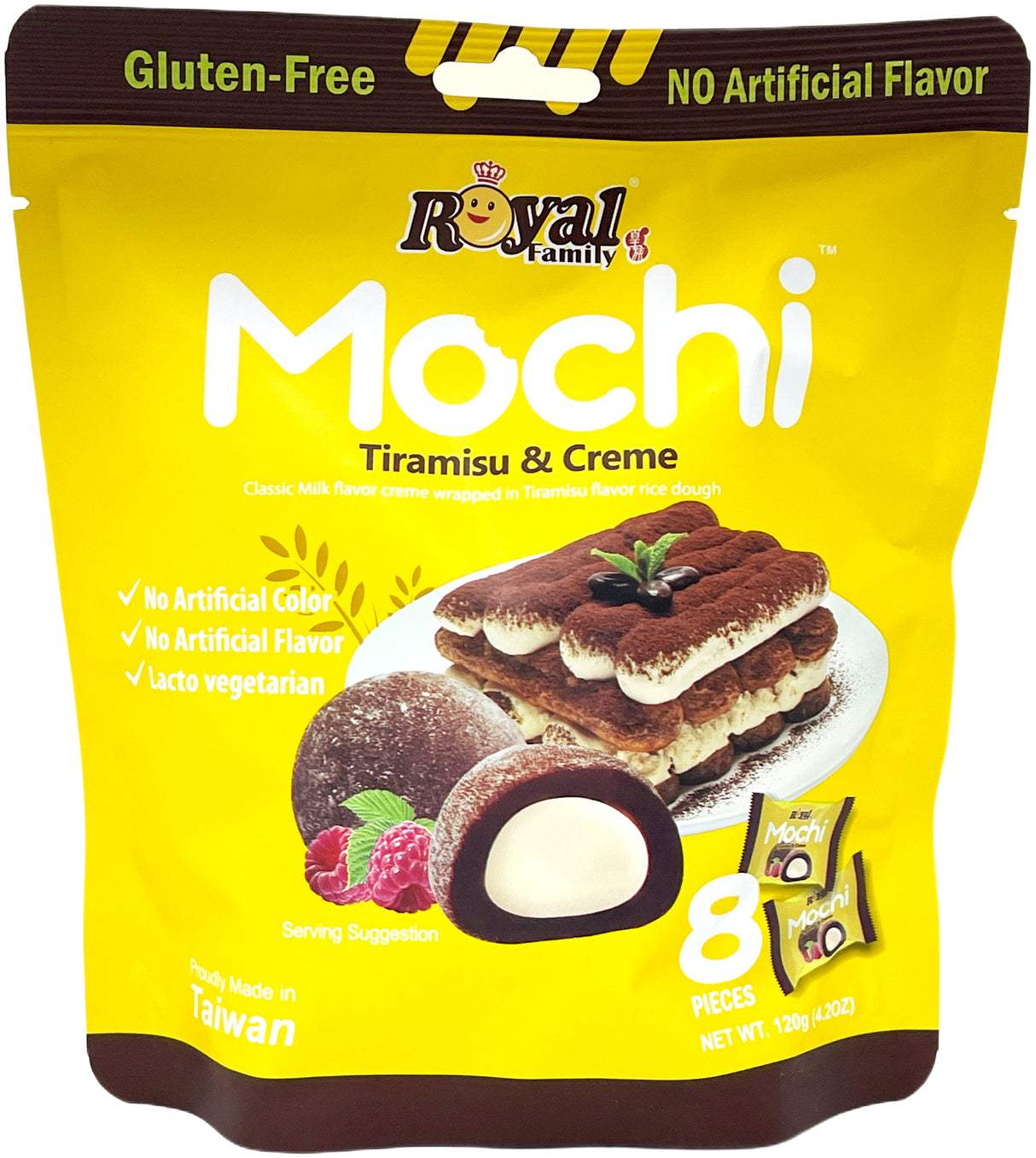 ROYAL FAMILY MOCHI 8PK - TIRAMISU & CREME