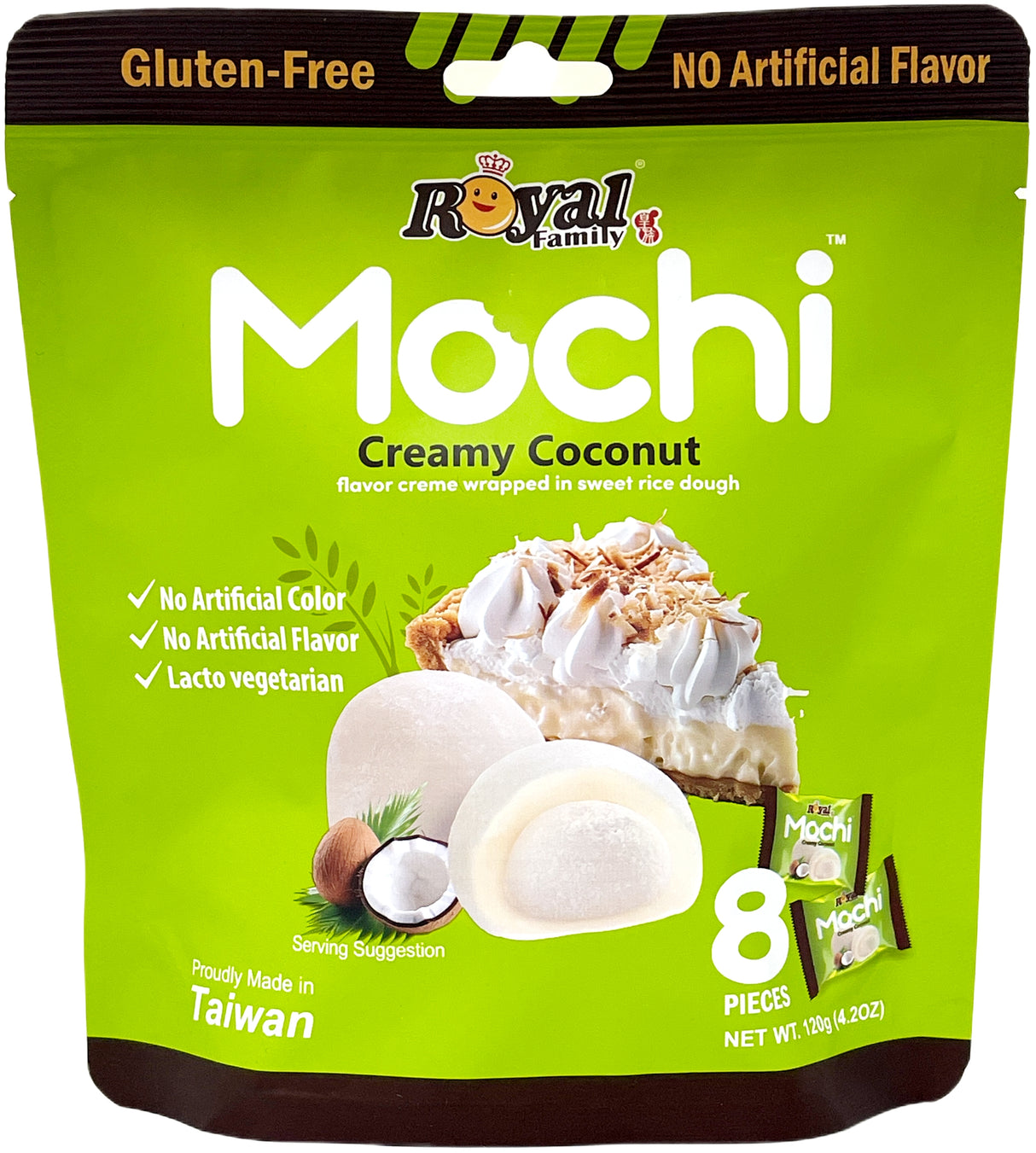 ROYAL FAMILY MOCHI 8PK - CREAMY COCONUT