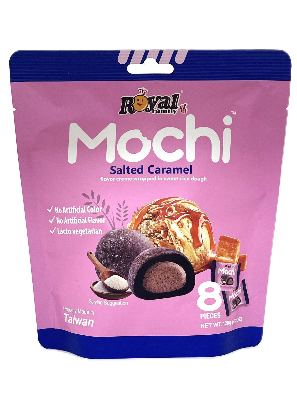 ROYAL FAMILY MOCHI 8PK - SALTED CARAMEL