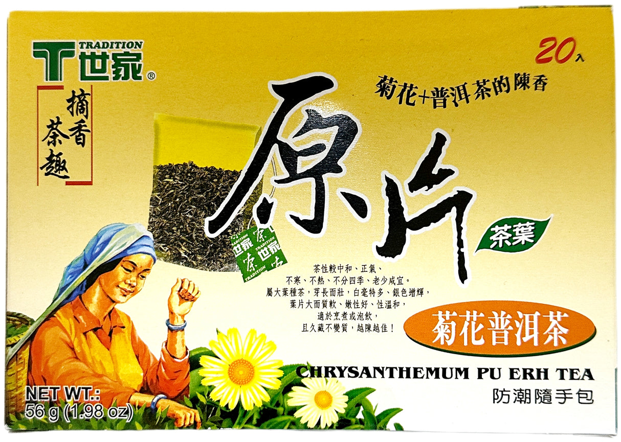 TRADITION CHRYSANTHEMUM PU-ERH TEA 20CT
