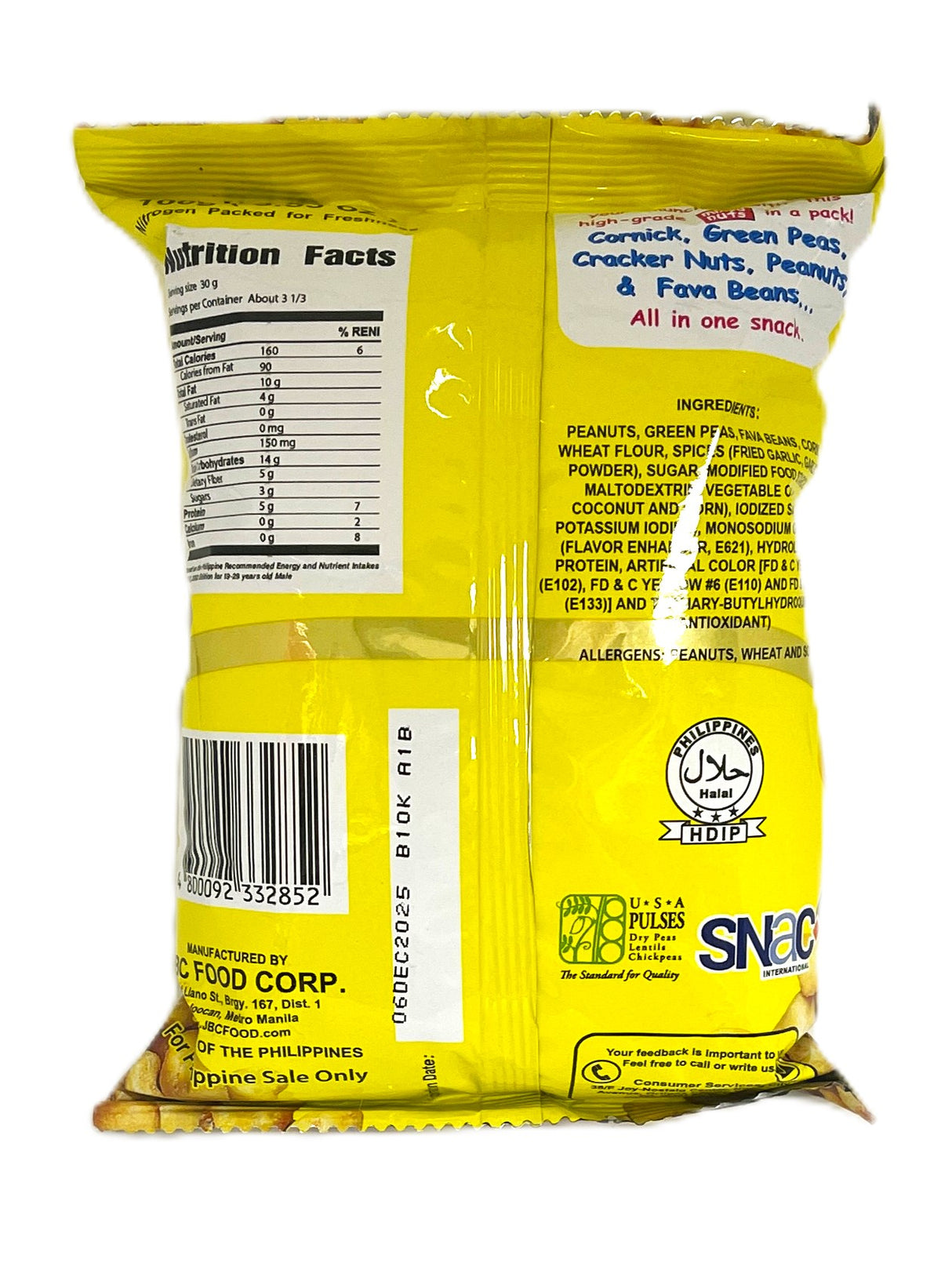 DING DONG MIXED NUTS - GARLIC (3.53oz)