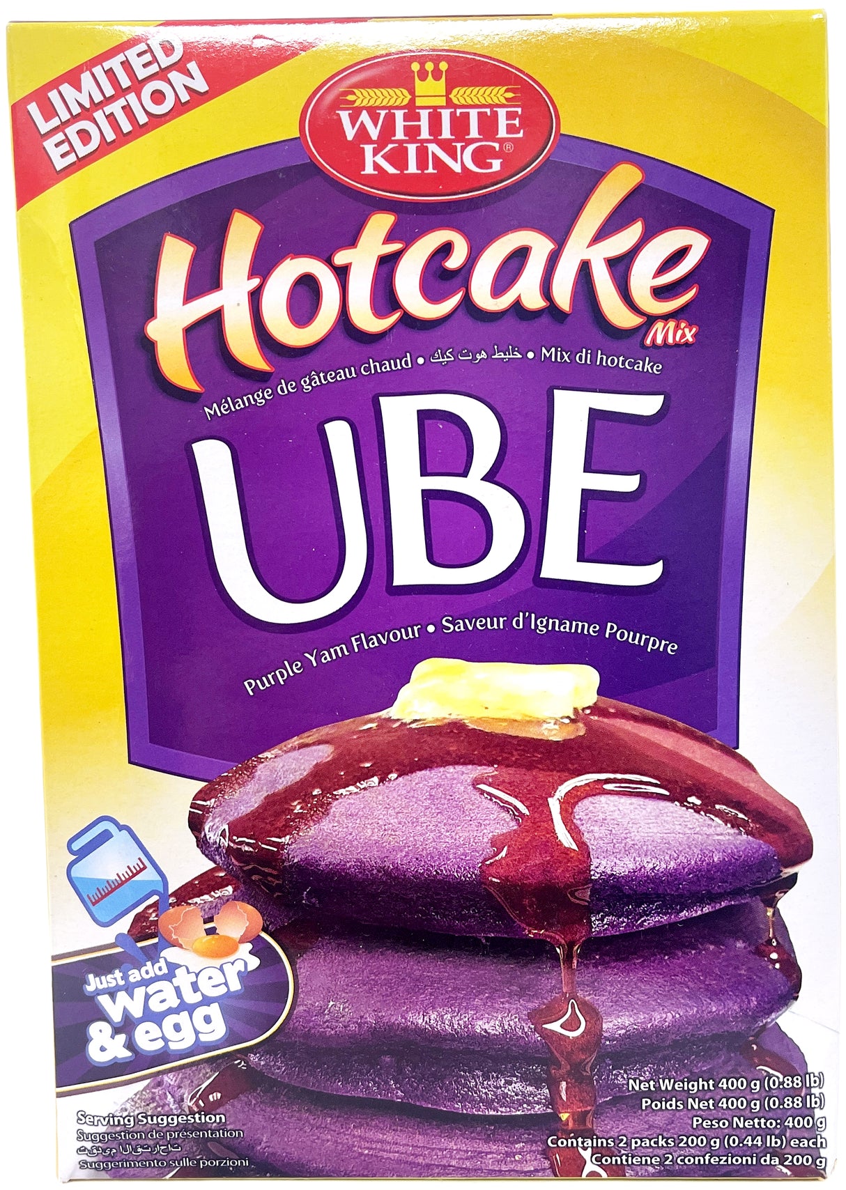 WHITE KING UBE HOTCAKE MIX (14.1oz)