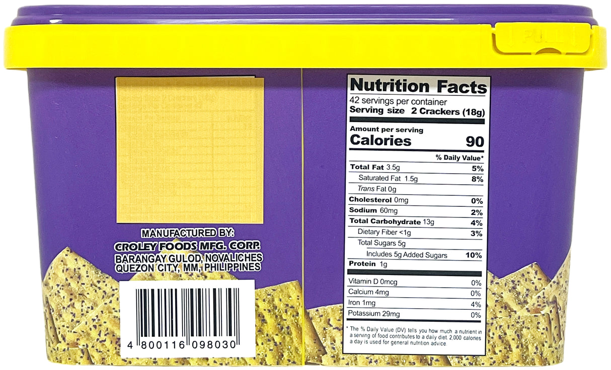BUTTER CREAM CRACKERS - UBE (26.5oz)