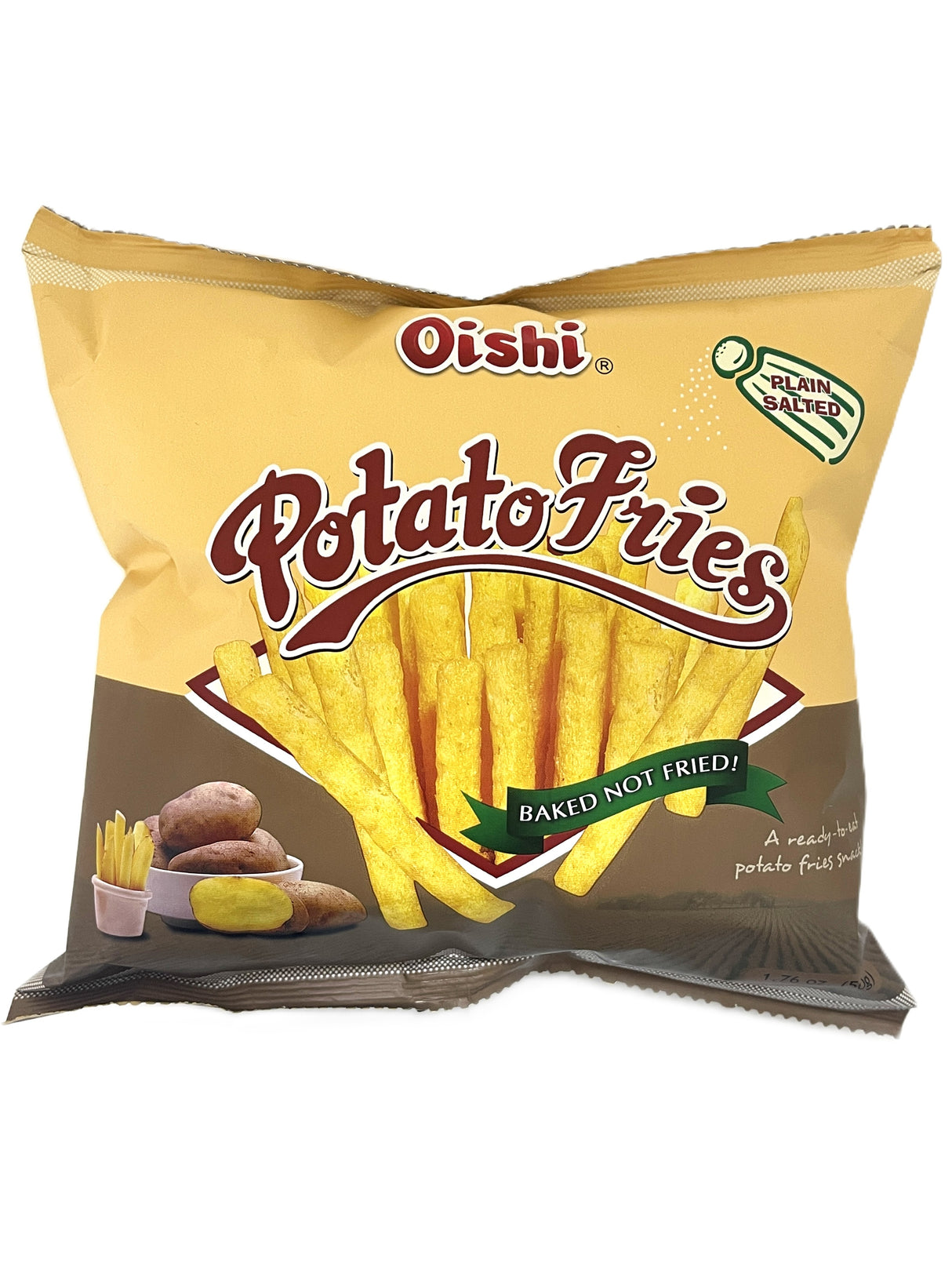 OISHI POTATO FRIES - PLAIN SALTED (1.76oz)