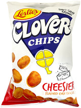 LESLIE'S CLOVER CHIPS CORN SNACK - CHEESIER (5.11oz)
