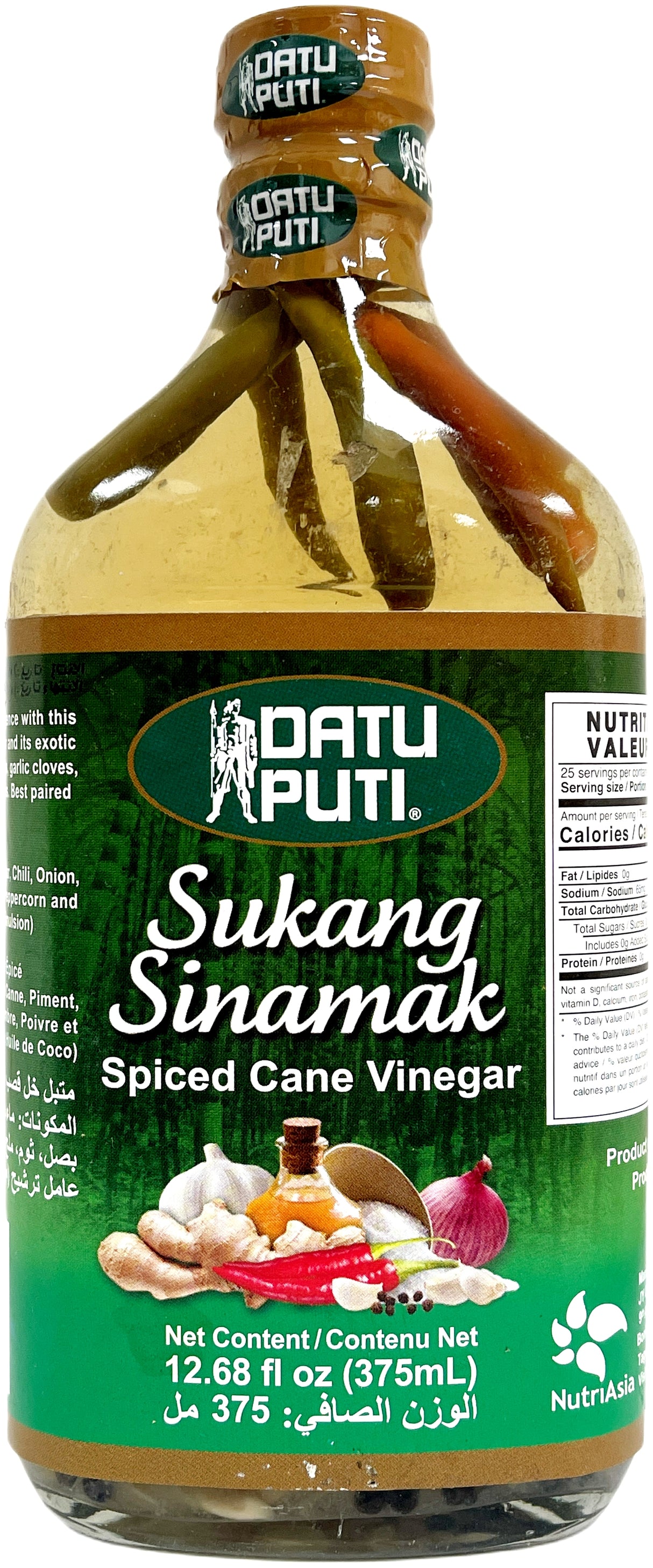 DATU PUTI SPICED CANE VINEGAR (12.68oz)