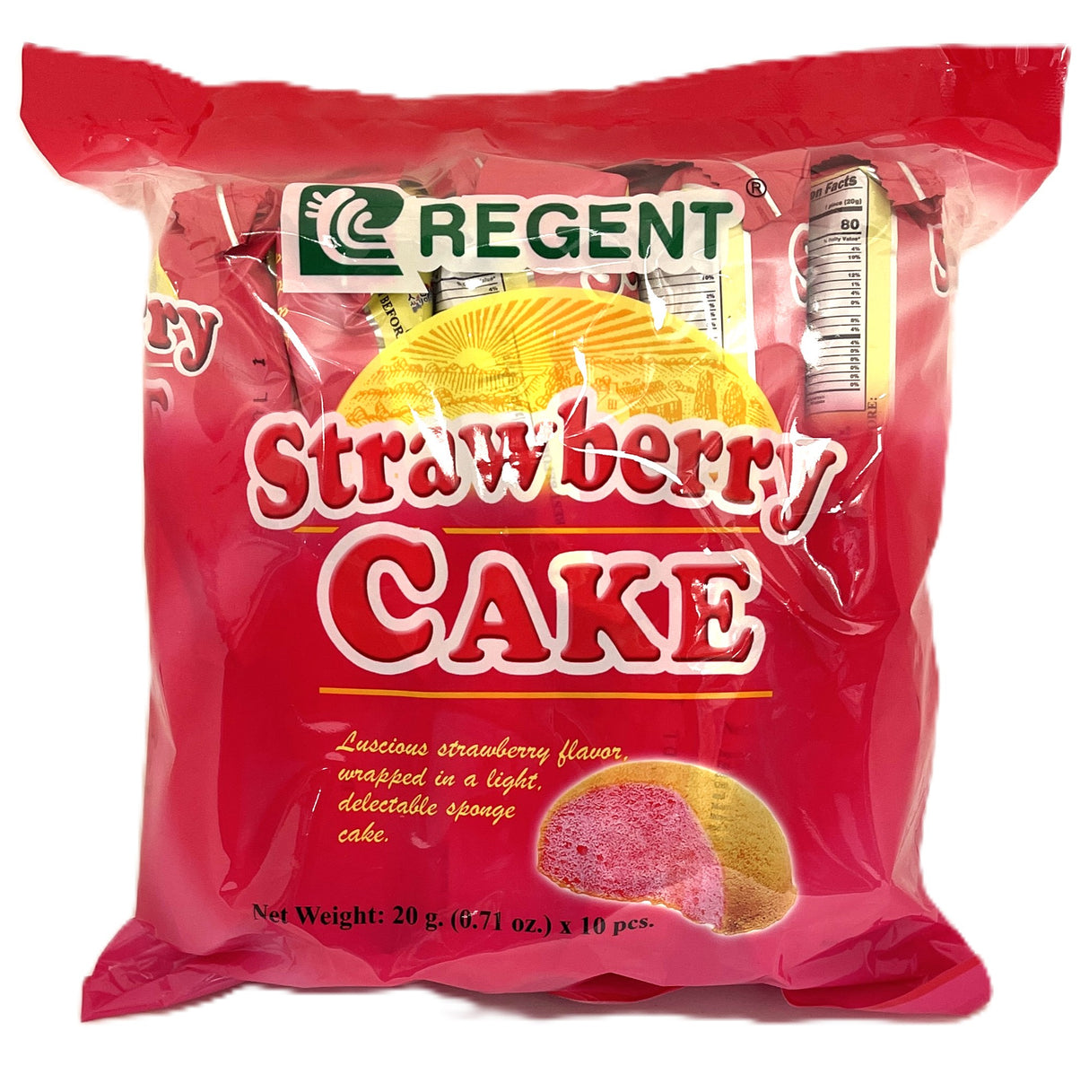 REGENT STRAWBERRY CAKE 10PC (7.1oz)