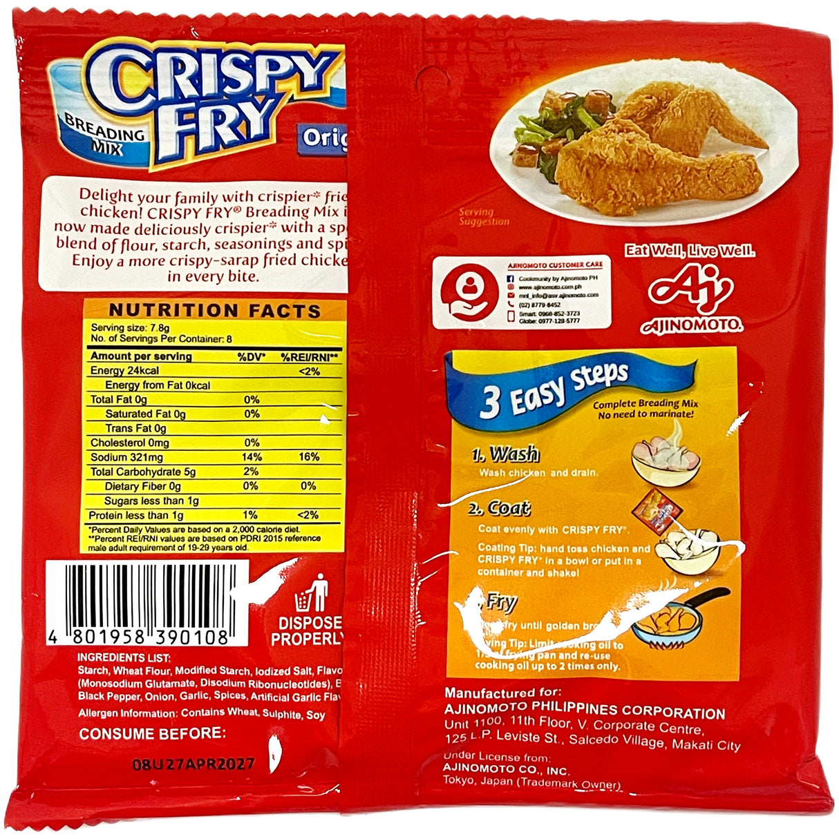 AJINOMOTO CRISPY FRY BREADING MIX - ORIGINAL (2.19oz)