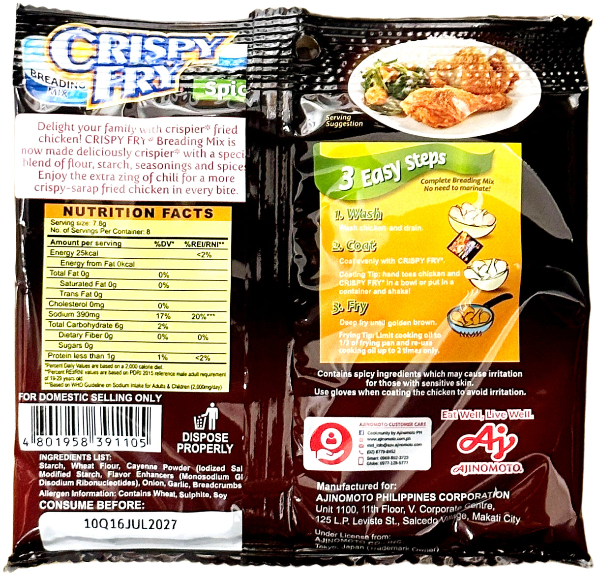 AJINOMOTO CRISPY FRY BREADING MIX (12.19oz)