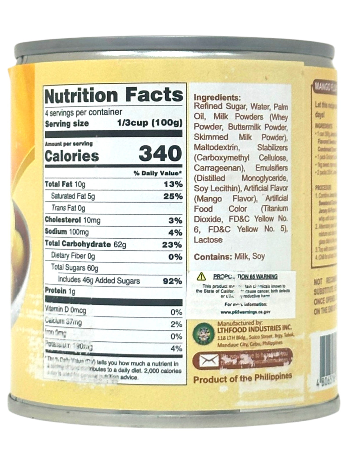 JERSEY MANGO CONDENSED CREAMER (13.75oz)
