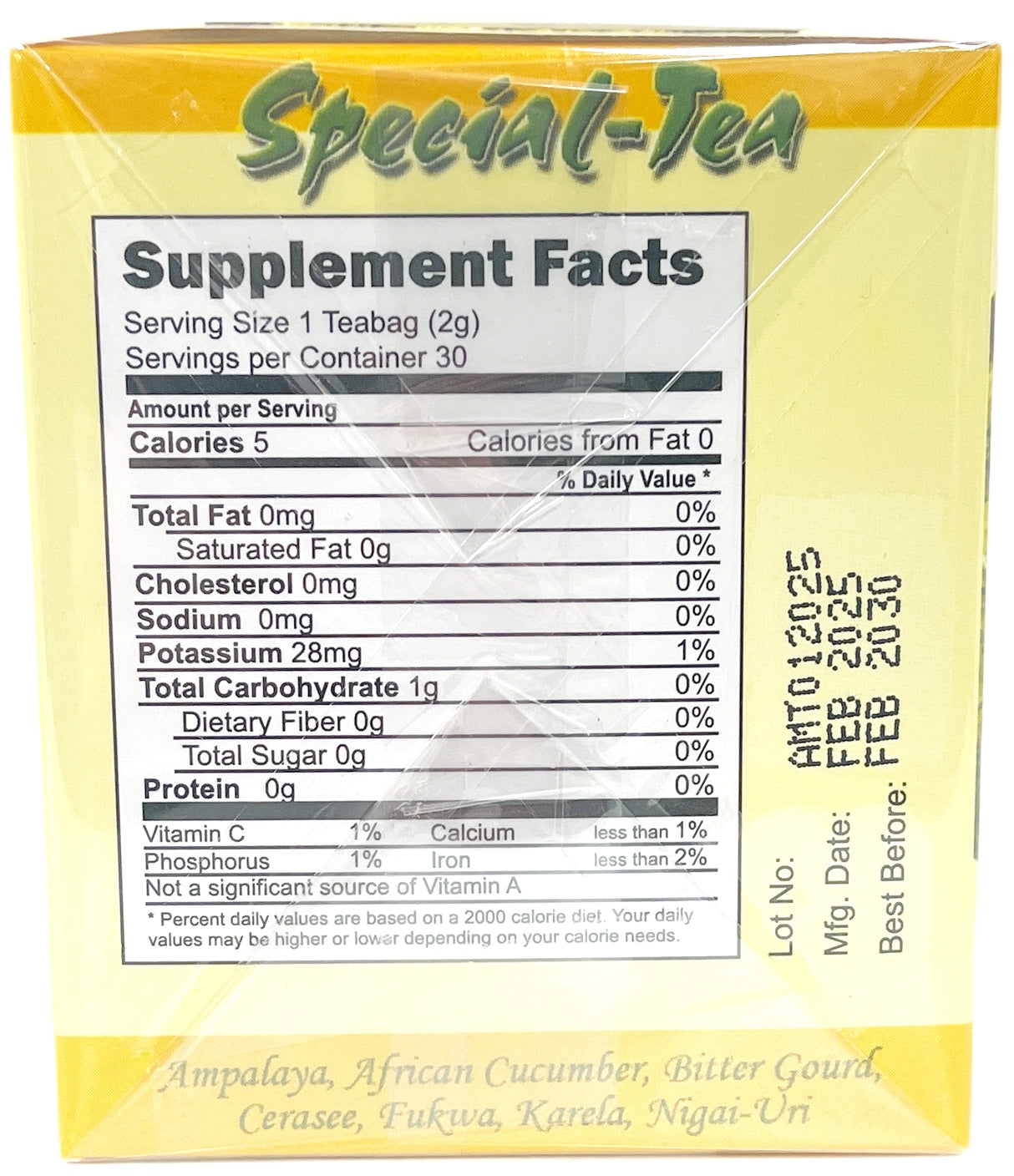 SPECIAL-TEA BITTER MELON TEA 30CT