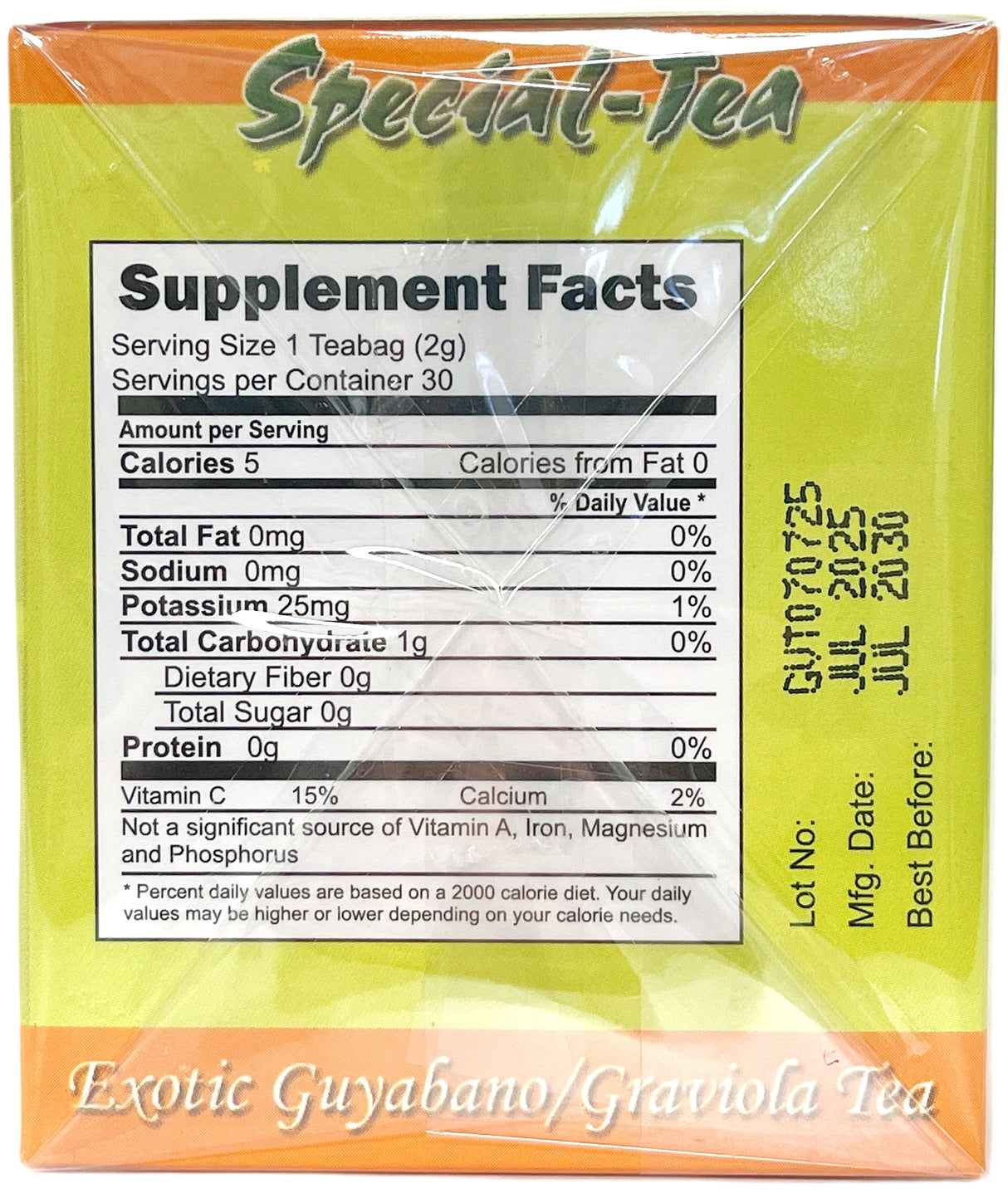 SPECIAL-TEA SOURSOP/GUYABANO TEA 30CT