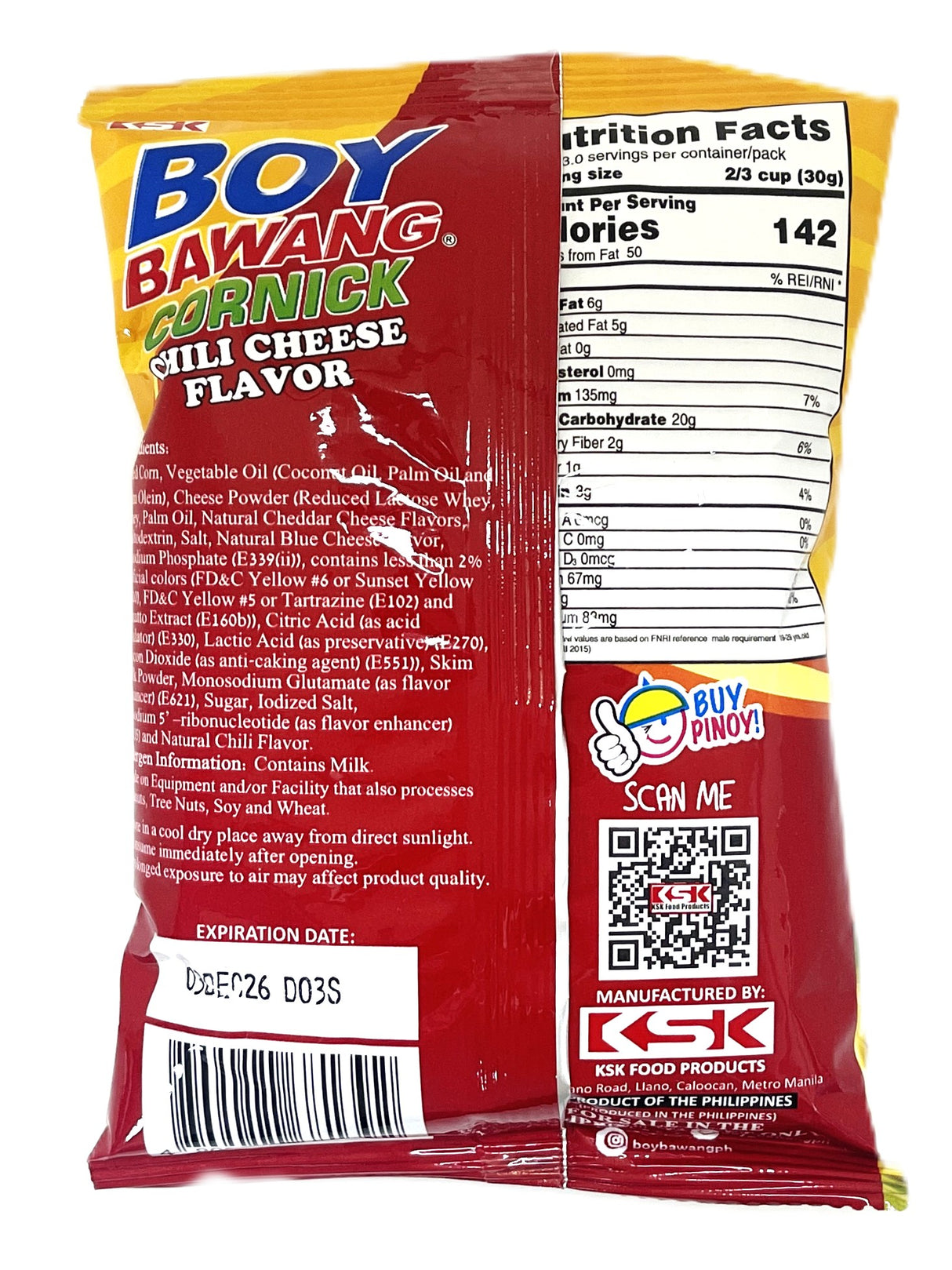 BOY BAWANG CORNICK - CHILI CHEESE (3.54oz)