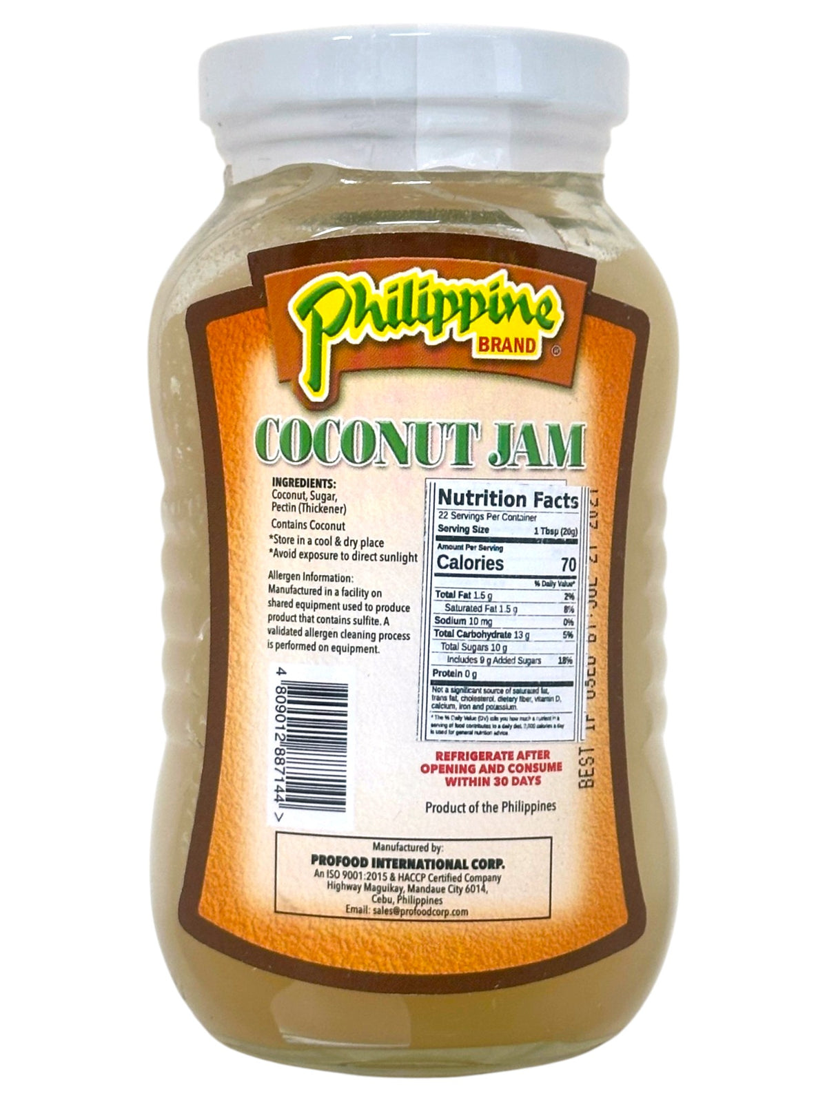 PHILIPPINE COCONUT JAM (15.87oz)