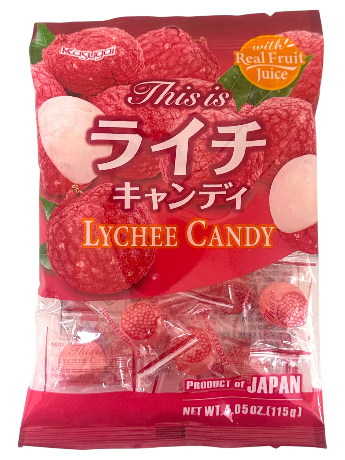 KASUGAI LYCHEE CANDY (4.05oz)