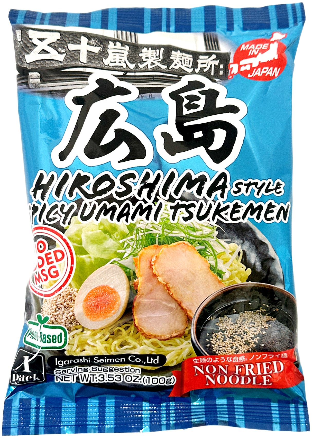 IGARASHI SEIMEN INSTANT HIROSHIMA DIPPING NOODLE (3.53oz)