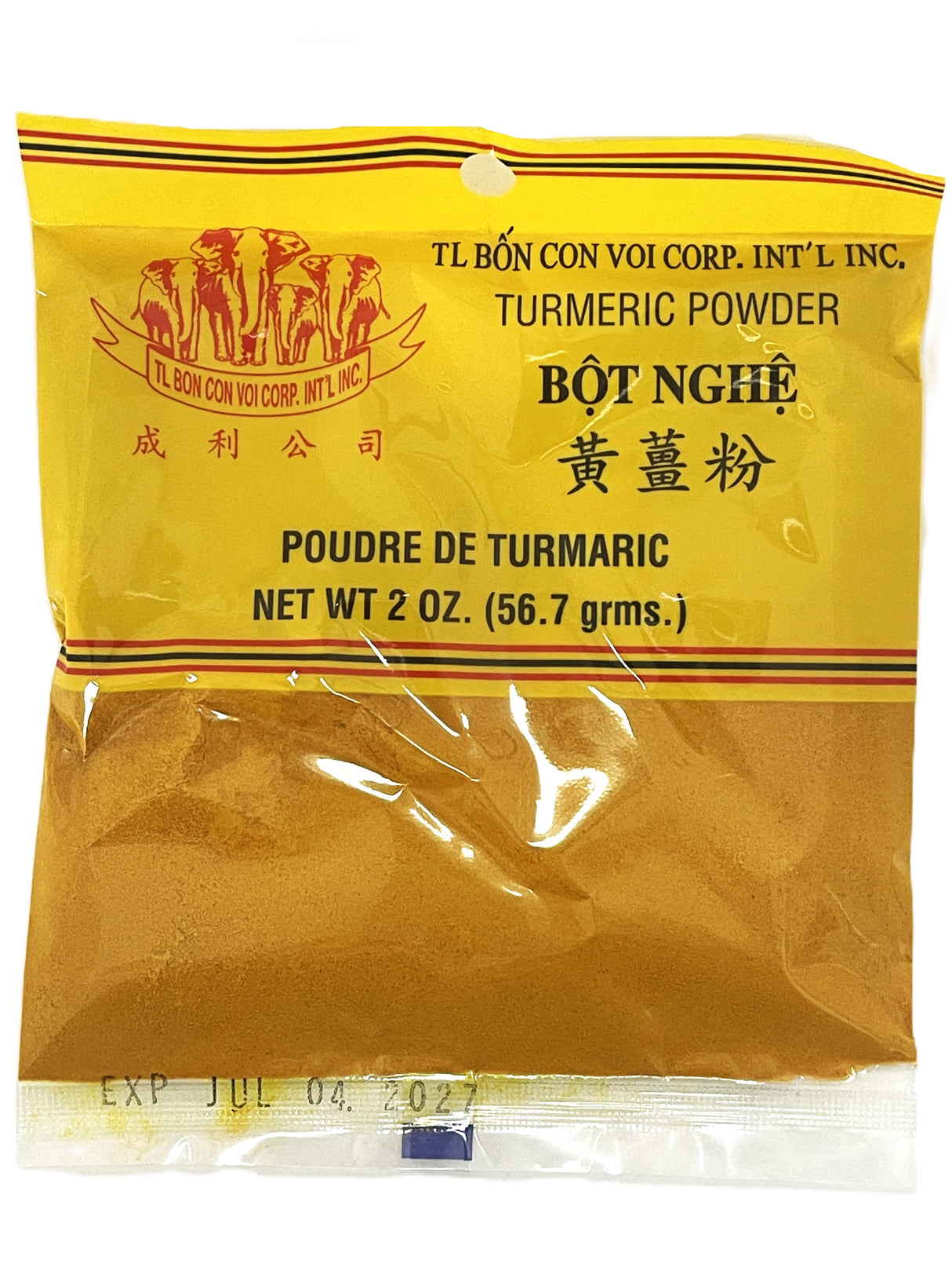 T.L. BỐN CON VOI CORP. TURMERIC POWDER (2oz)