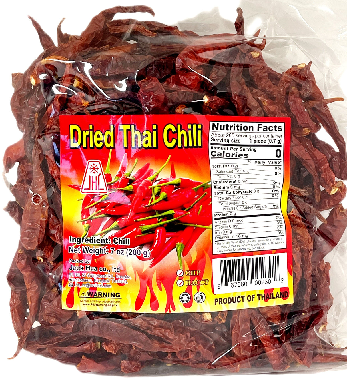 JHL DRIED THAI CHILI (7oz)