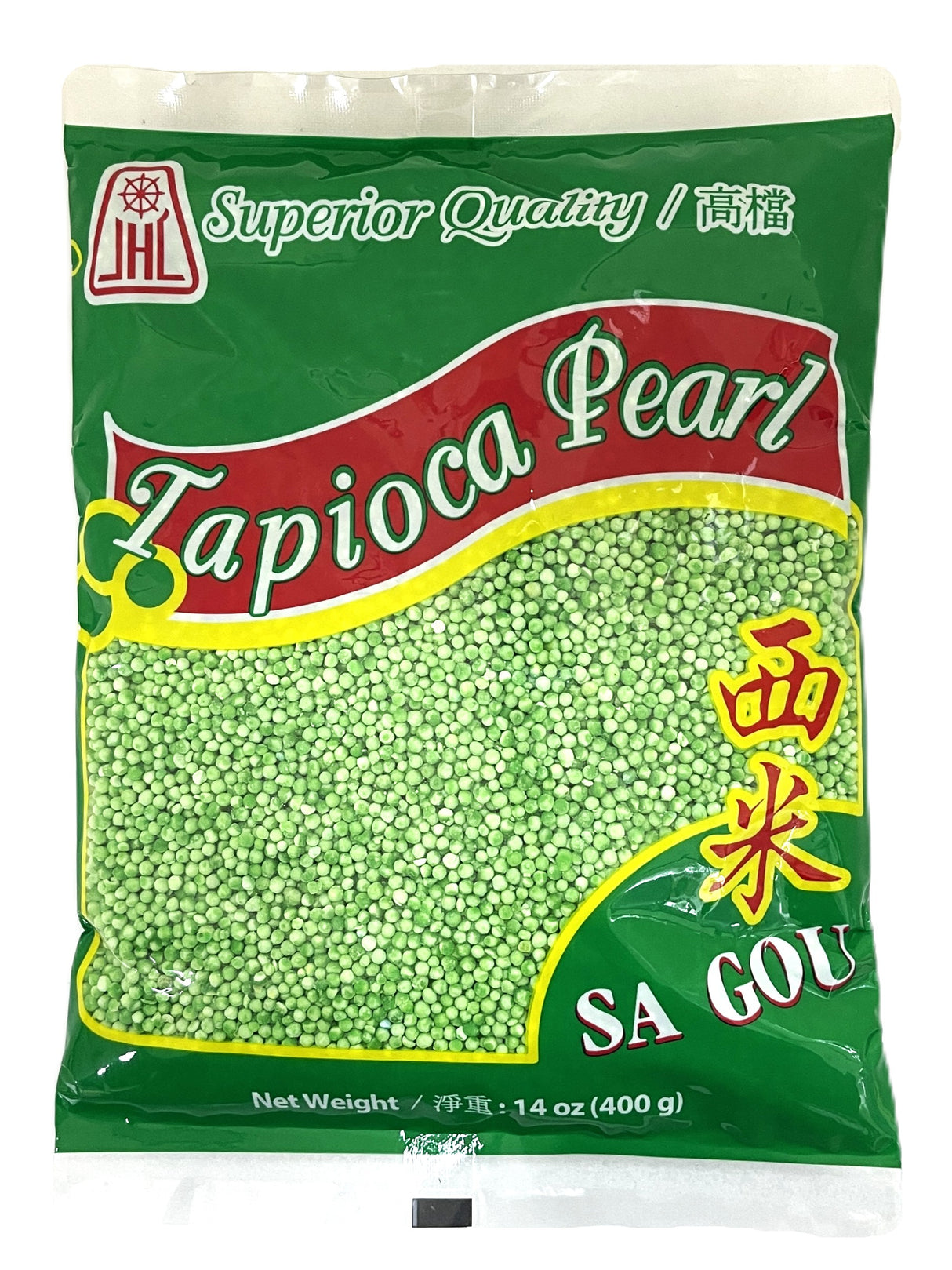JHL TAPIOCA PEARL - GREEN (14oz)