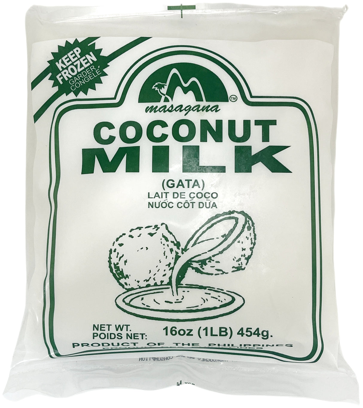 MASAGANA FROZEN COCONUT MILK (16oz)