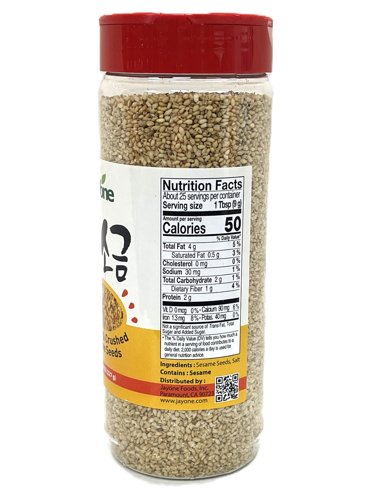 JAYONE TOASTED & CRUSHED SESAME SEEDS (8oz)