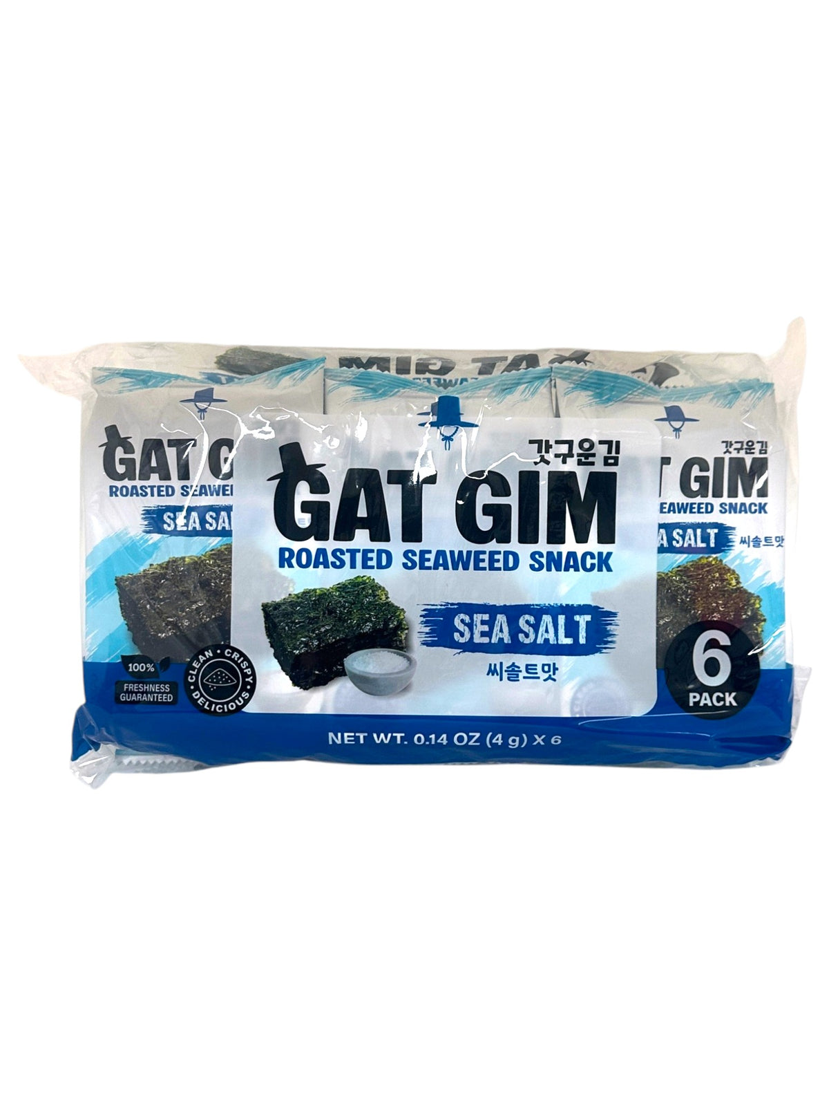 GAT GIM ROASTED SEAWEED SNACK 6PK - SEA SALT