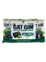 GAT GIM ROASTED SEAWEED SNACK 6PK - DILL PICKLE