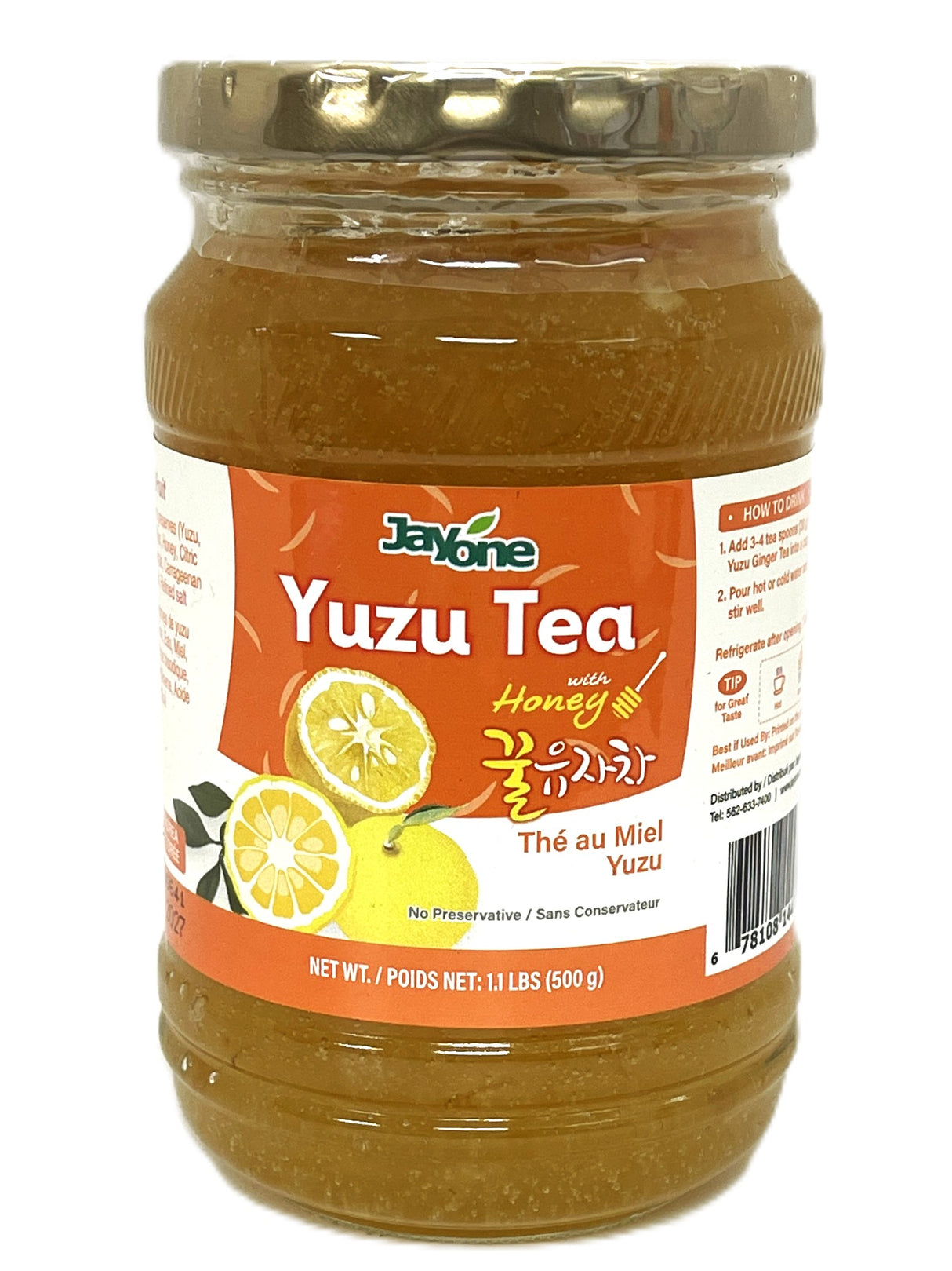 JAYONE TEA WITH HONEY - YUZU (17.6oz)