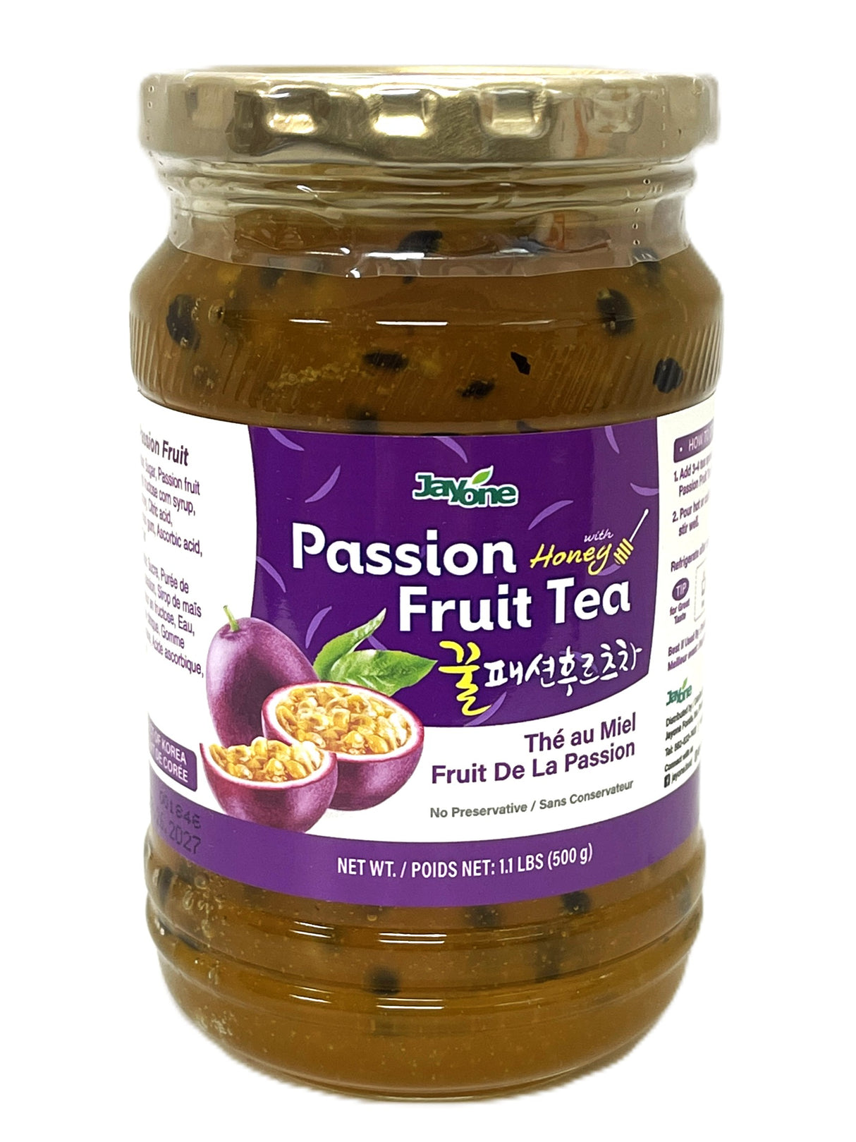 JAYONE TEA WITH HONEY - PASSIONFRUIT (17.6oz)