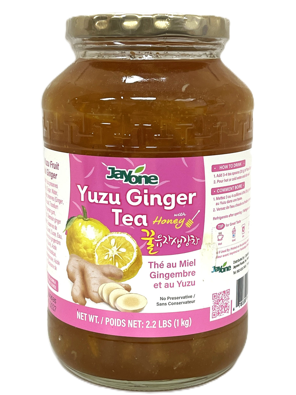 JAYONE TEA WITH HONEY - YUZU GINGER (35.2oz)