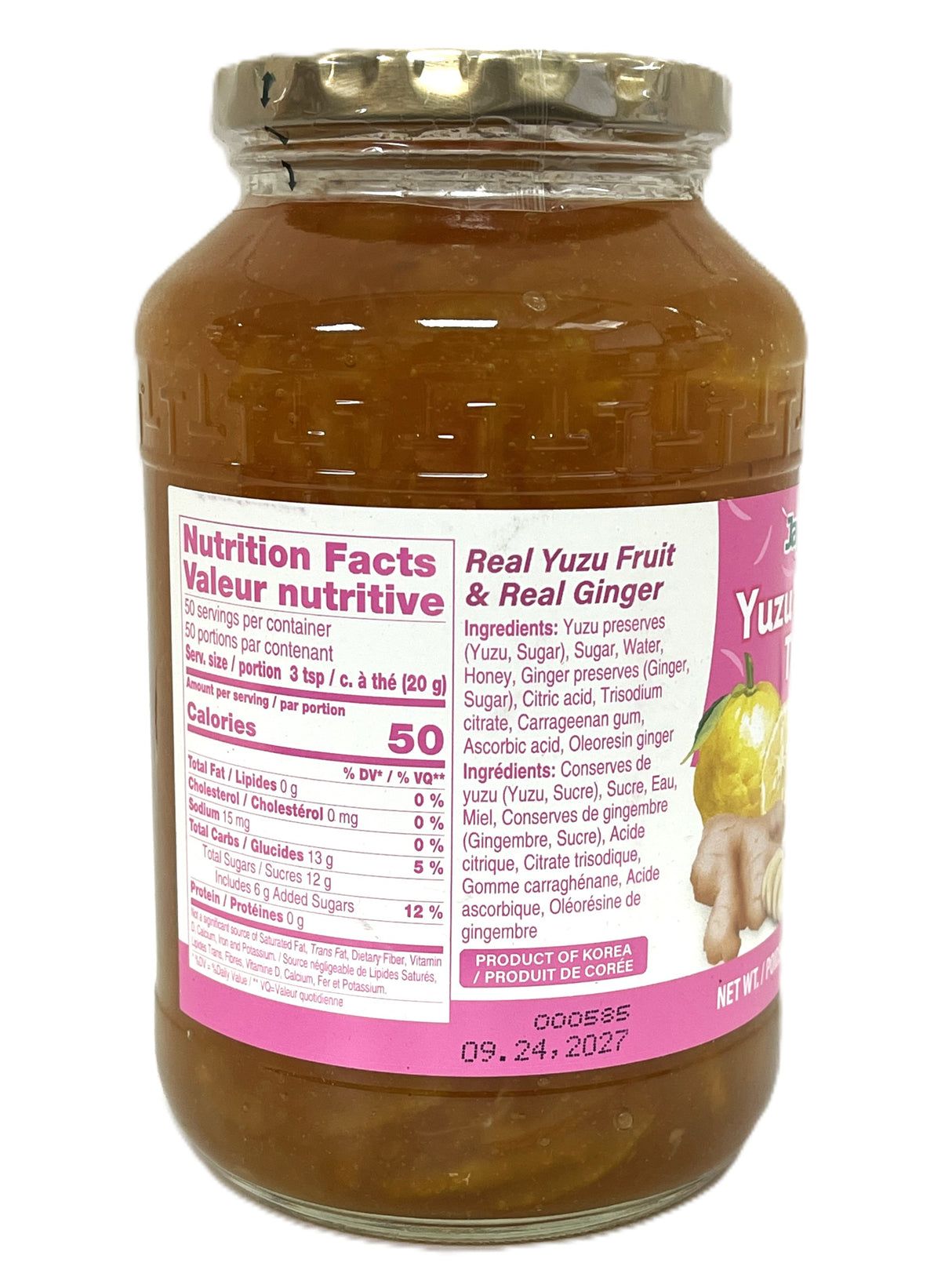 JAYONE TEA WITH HONEY - YUZU GINGER (35.2oz)