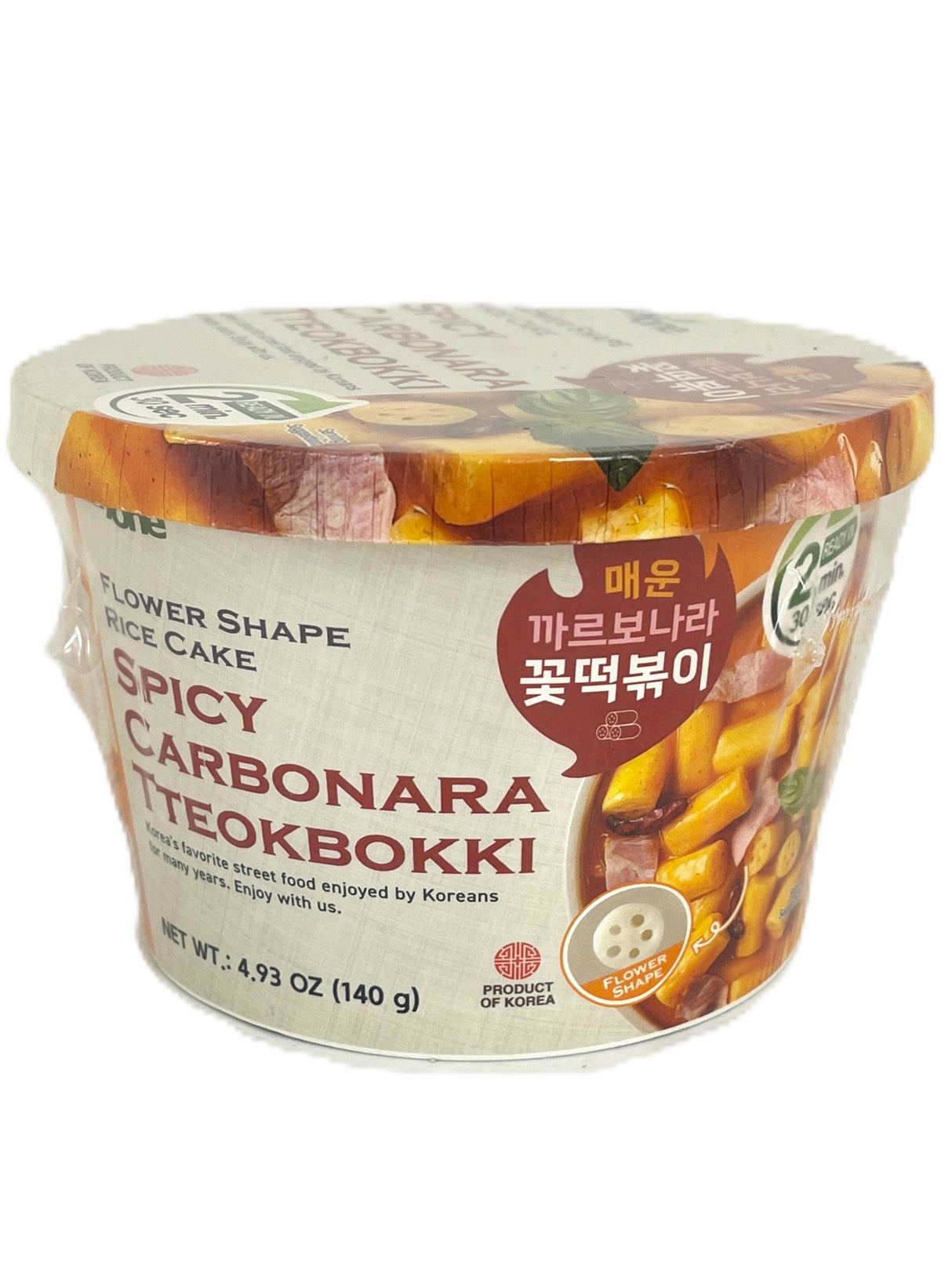 JAYONE FLOWER SHAPED TTEOKBOKKI BOWL - SPICY CARBONARA (4.93oz)