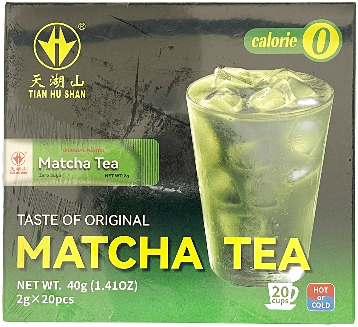 TIAN HU SHAN INSTANT MATCHA TEA 20PK