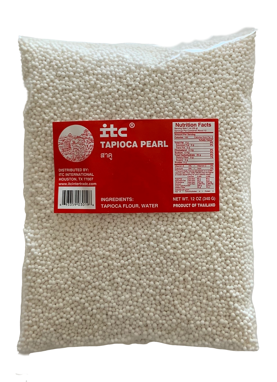 ITC TAPIOCA PEARLS - SMALL (12oz)