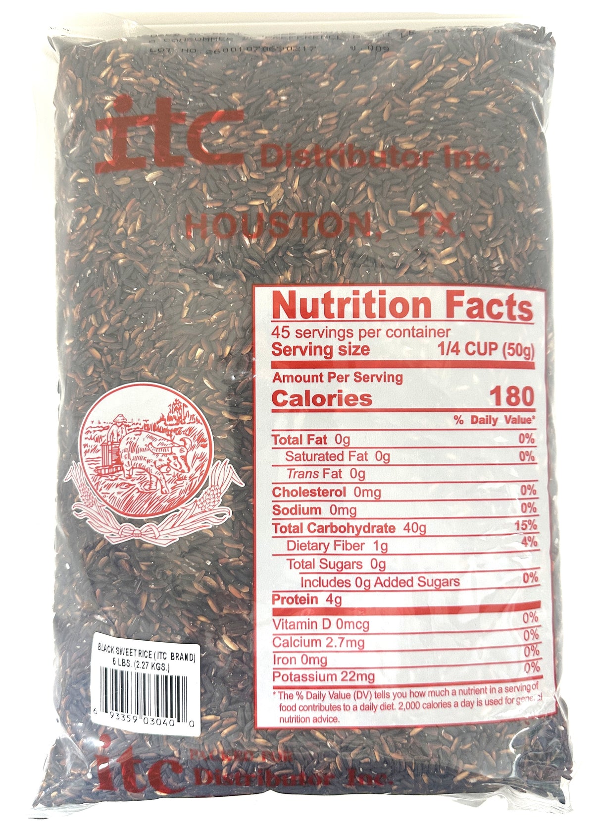 ITC BLACK SWEET LONG GRAIN RICE (5lb)