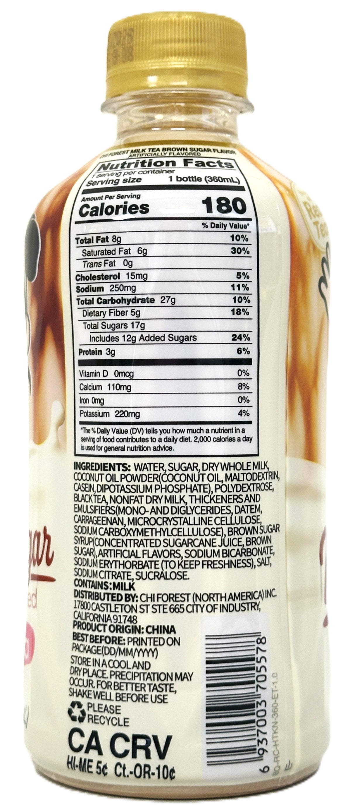 CHI FOREST BROWN SUGAR MILK TEA (12.17oz)