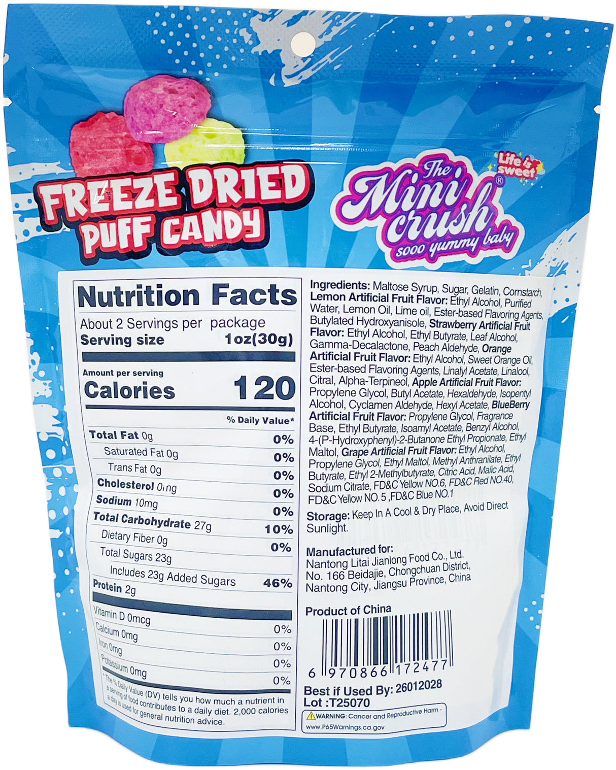 MINI CRUSH FREEZE-DRIED PUFF CANDY (1.76oz)