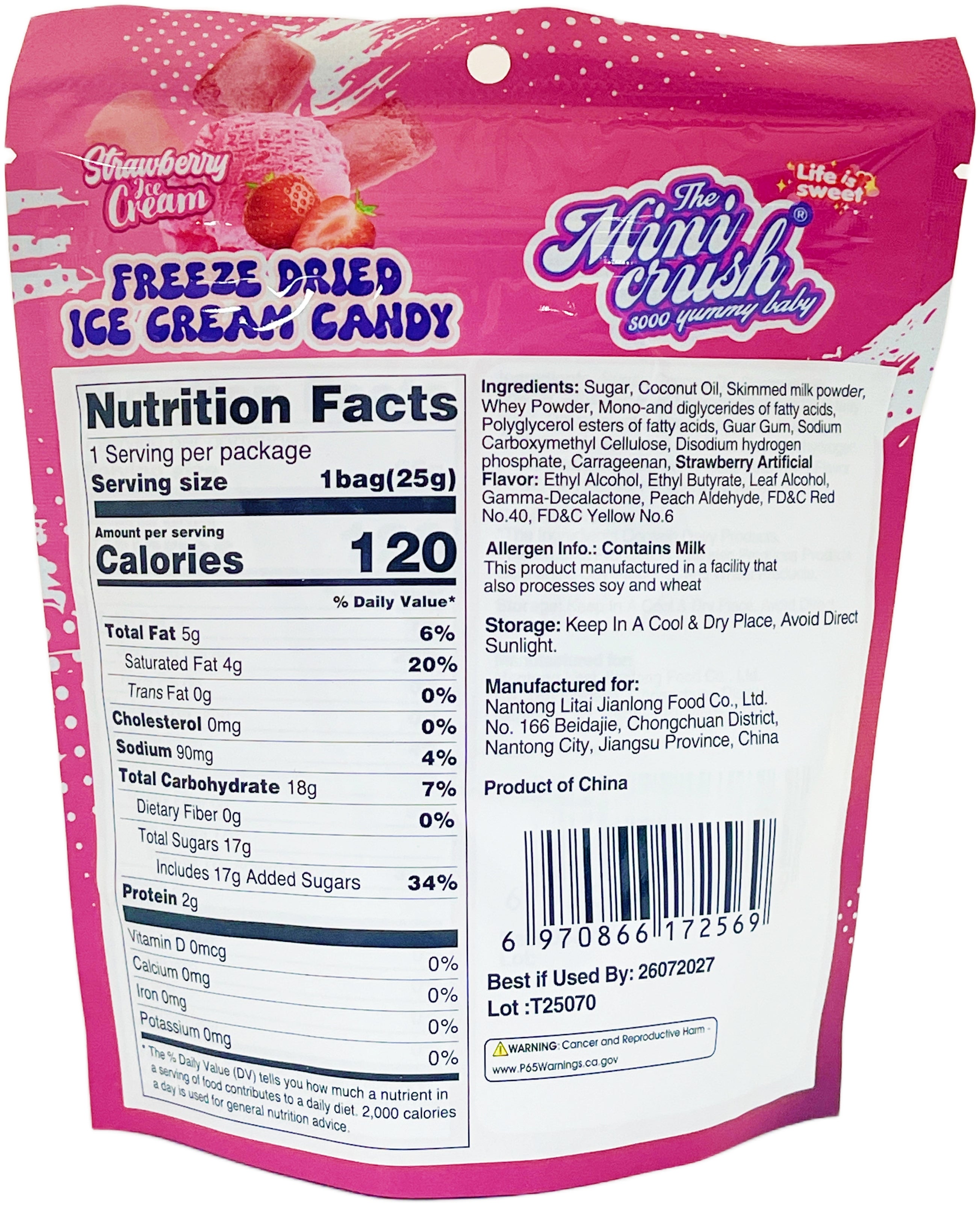 MINI CRUSH FREEZE-DRIED ICE CREAM CANDY (.88oz) – Tim's Oriental