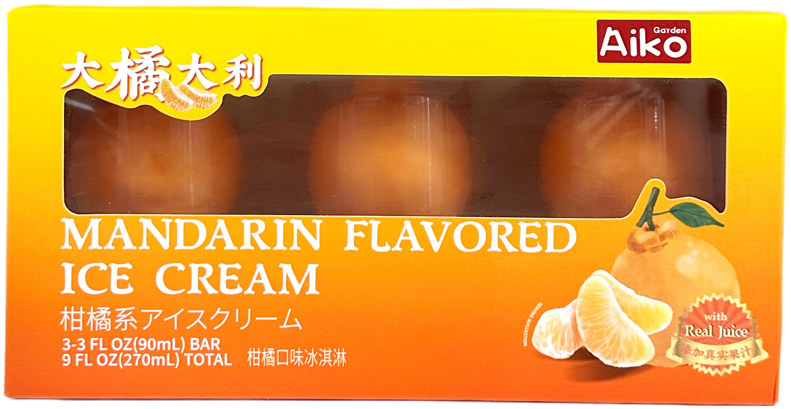 AIKO 3D MANDARIN ICE CREAM 3PK – Tim's Oriental & Seafood Market