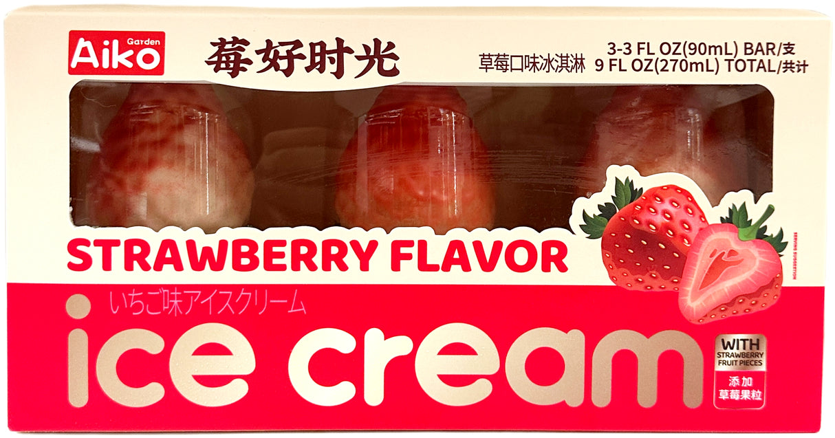 AIKO 3D STRAWBERRY ICE CREAM 3PK