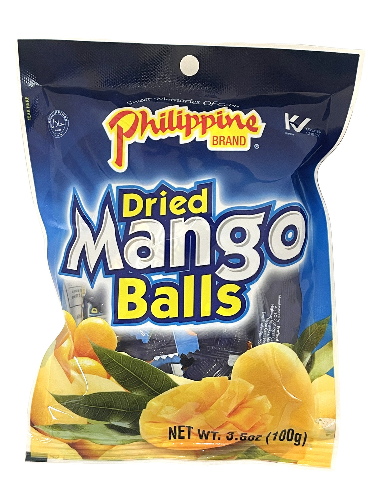 PHILIPPINE BRAND DRIED MANGO BALLS (3.5oz)