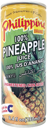 PHILIPPINE UNSWEETED PINEAPPLE JUICE DRINK (8.4oz)