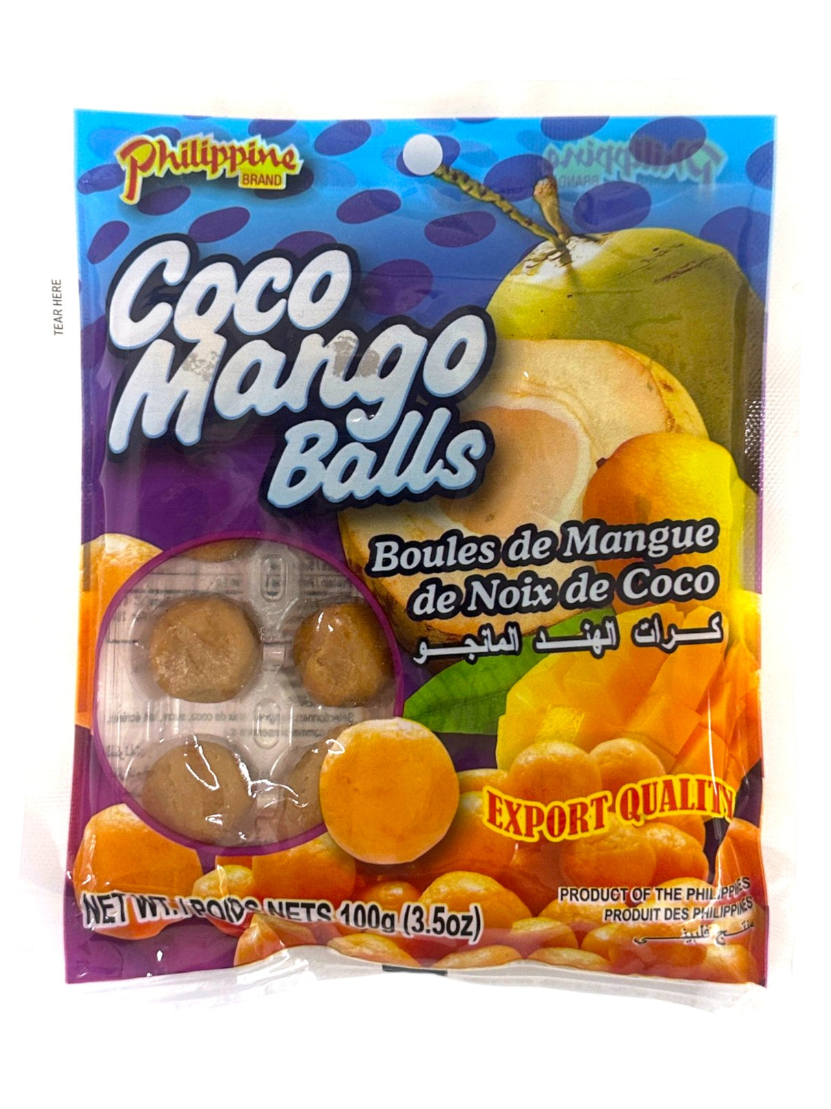PHILIPPINE COCO MANGO BALLS (3.5oz)